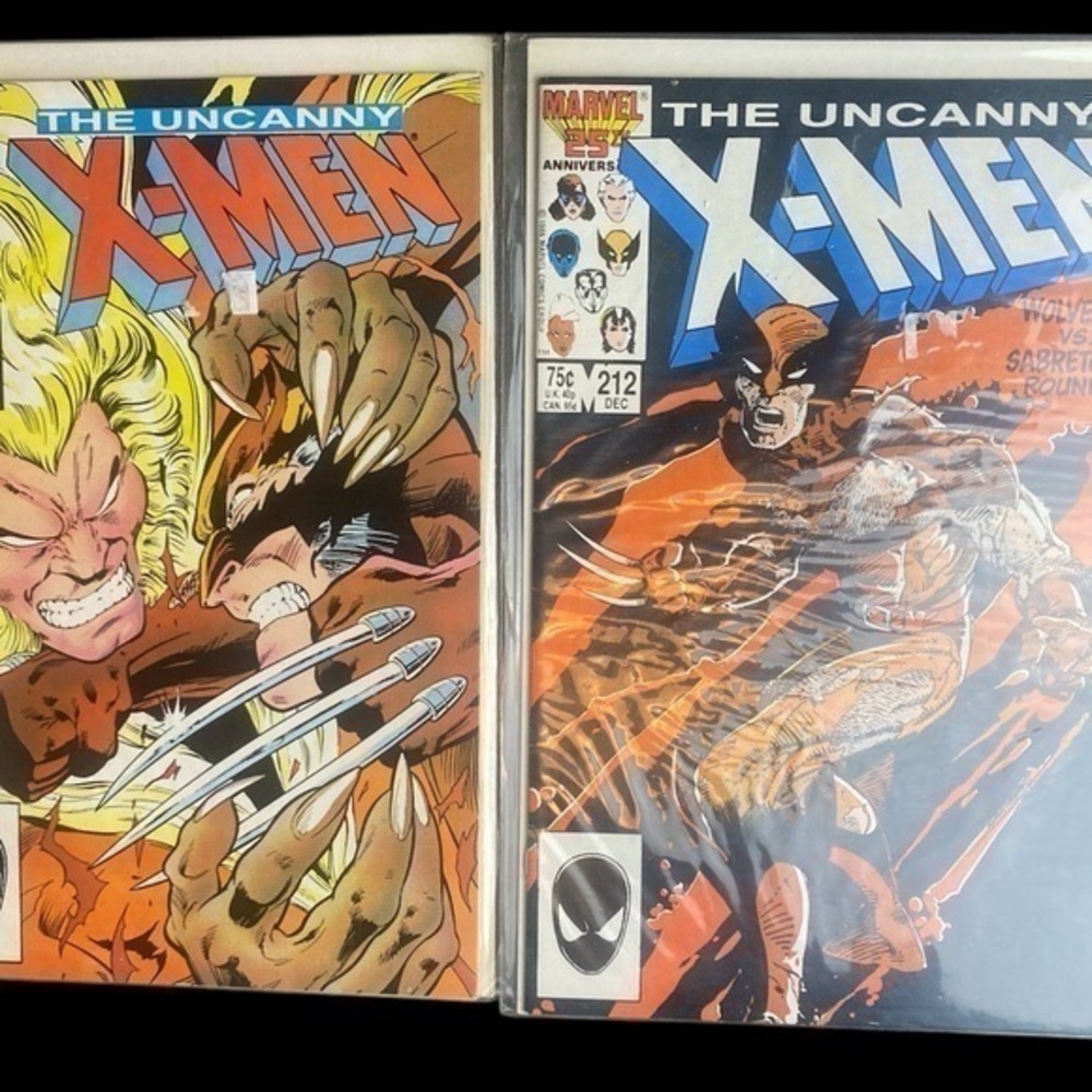The Uncanny X-Men issues 212 & 213 not graded
